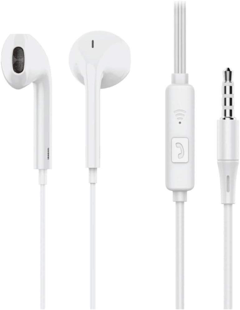 Earldom et-e43 wired stereo earphone with mic - white Earldom et-e43 wired stereo earphone with mic - white
